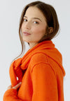 Oui Wool Blend Triangle Scarf, Orange