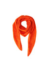 Oui Wool Blend Triangle Scarf, Orange