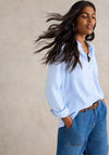 White Stuff Sophie Organic Cotton Shirt, Blue