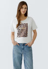 Oui Print T-Shirt, White