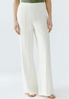 Oui Wide Leg Trousers, Off Cream