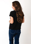 Oui Short Sleeve Top, Black