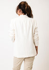 Oui Double Breasted Blazer, Cream
