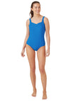Oyster Bay Low Back Swimsuit, Blue