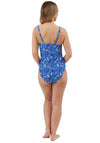 Oyster Bay Tropical Floral Print Swimsuit, Blue