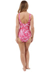 Oyster Bay Floral Print V-neck Swimsuit, Pink