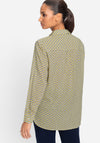Olsen Geometric Print Shirt, Yellow