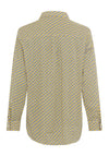 Olsen Geometric Print Shirt, Yellow