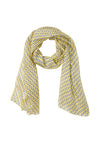 Olsen Geometric Print Silk Scarf, Yellow Multi