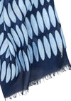 Olsen Geometric Print Scarf, Navy