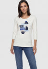 Olsen Graphic Print T-Shirt, Off-White Multi
