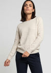 Olsen Round Neck Pullover, Beige