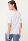 Olsen Neo Safari Botanical Print T-Shirt, White