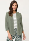Olsen Neo Safari Open Cardigan, Green