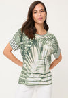 Olsen Neo Safari Patterned T-Shirt, Green