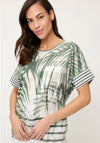 Olsen Neo Safari Patterned T-Shirt, Green