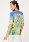 Olsen Botanical Print T-Shirt, Green Multi