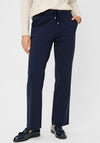 Olsen Mona Seam Front Straight Leg Joggers, Navy