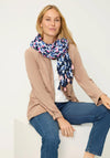 Olsen Printed Woven Scarf, Navy