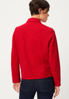 Olsen Collar Button Up Front Jacket, Red