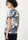 Olsen Banotical Floral Print T-Shirt, Navy Multi