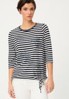 Olsen Striped With Floral Sequin Pattern, Navy