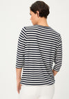 Olsen Striped With Floral Sequin Pattern, Navy