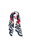 Olsen Geometric Print Scarf, Navy Multi