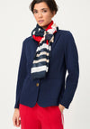 Olsen Geometric Print Scarf, Navy Multi