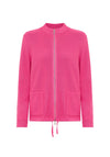 Olsen Knitted Zip Up Fleece, Pink