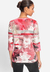 Olsen Hannah Abstract Print Top, Red Multi