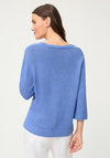 Olsen V-Neck Knitted Jumper, Blue