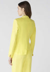 Oui Linen Front Blazer, Yellow