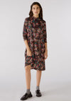 OUI Leaf Print Smock Dress, Multi