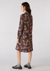 OUI Leaf Print Smock Dress, Multi