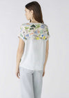 Oui Printed Short Sleeve Top, Multi