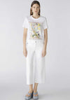 Oui Summer Graphic T-Shirt, White