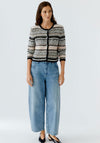 Oui Sequin Embellished Knit Cardigan, Multi-Coloured