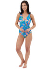 Oyster Bay Floral Swimsuit, Blue
