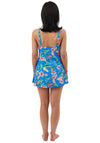 Oyster Bay Floral Skirted Swimsuit, Blue