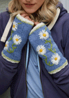 Pachamama Daisy Chain Handwarmers, Blue