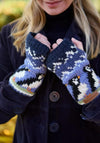 Pachamama Circus of Puffins Handwarmers, Navy