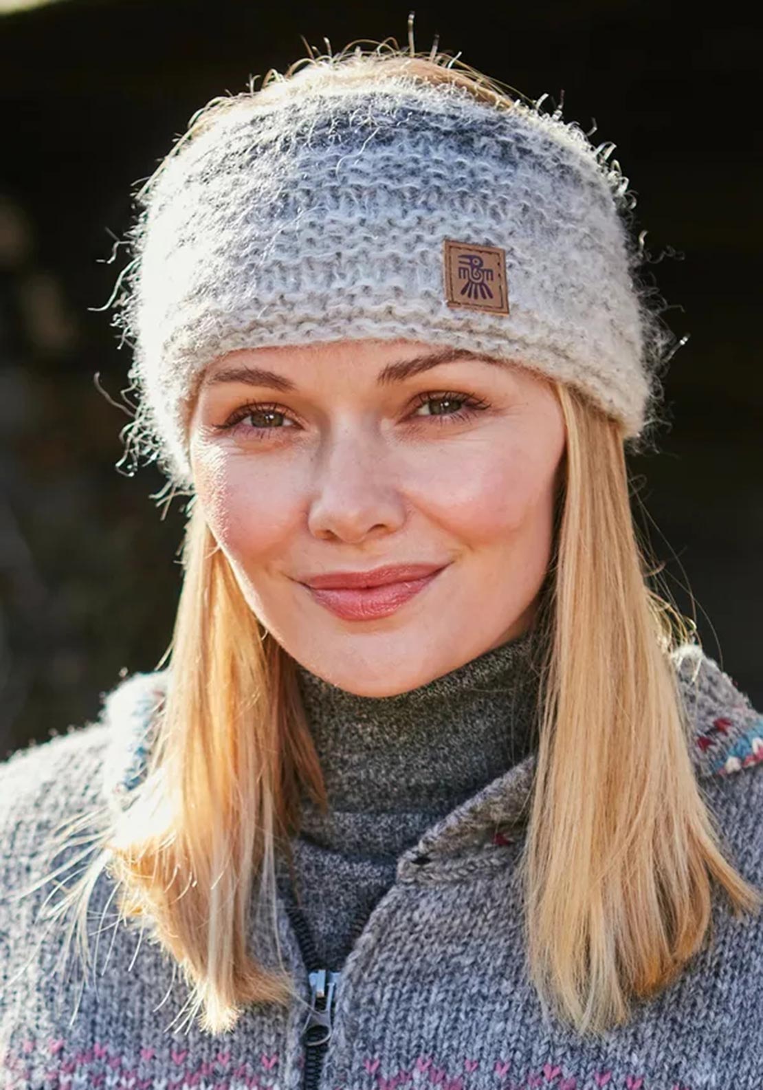 Pachamama Sierra Nevada Headband, Smoke