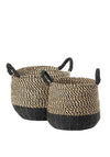 Pacific Woven Seagrass Basket Set, 2 Piece