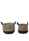 Pacific Woven Seagrass Basket Set, 2 Piece