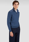 Paul & Shark Cool Touch Wool Half Zip Sweater, Vintage Blue