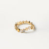 PDPAOLA April Eternity Wavy Ring, Gold