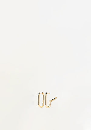 PDPAOLA Beat Hoop Earrings, Gold
