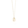 PDPAOLA Mini CZ Initials Necklace, Gold