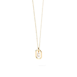 PDPAOLA Mini CZ Initials Necklace, Gold